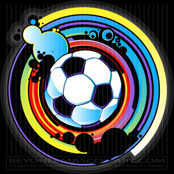 Bright Soccer Artwork