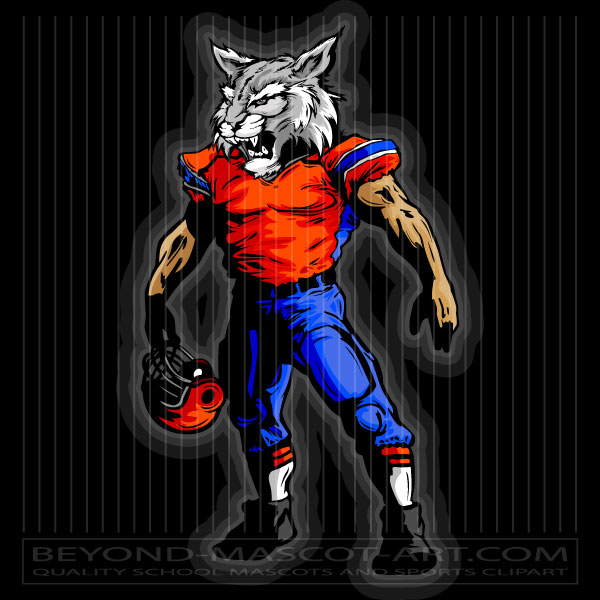 Football Wildcat Clipart