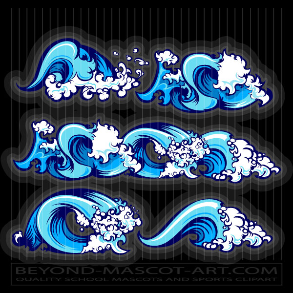 Graphic Waves Clipart