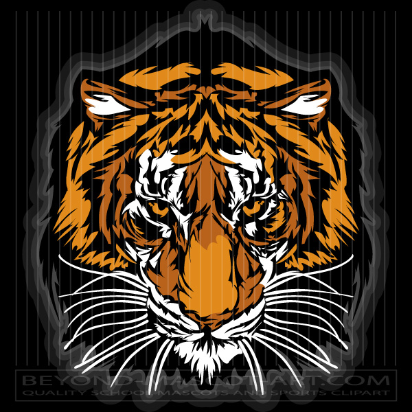 Tiger Mascot Graphic