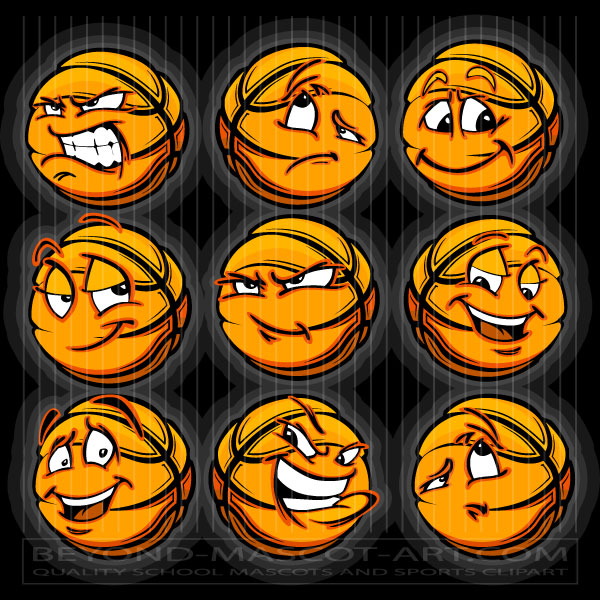Angry Basketball Clip Art