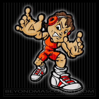 Boy Wrestling Clipart