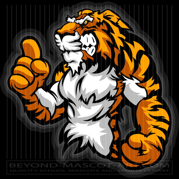 Cartoon Tiger Champion