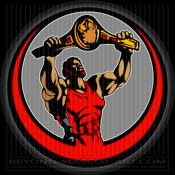 Clip Art Champion Wrestler