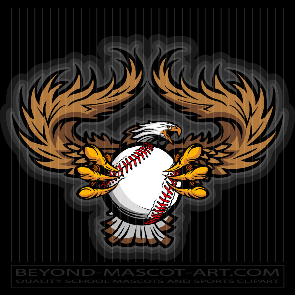 Eagle with Baseball