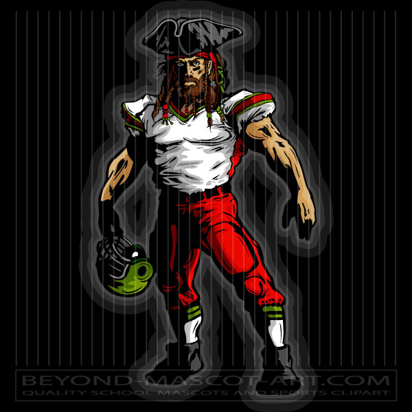 Football Mascot Pirate
