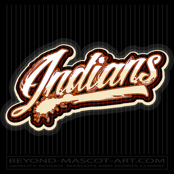 Indians Text Logo