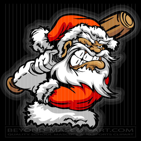 Baseball Santa