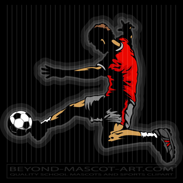 Soccer Player Silhouette