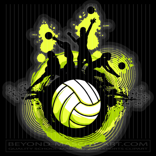 Volleyball Logos Clip Art