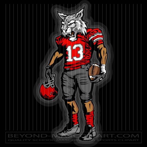Wildcat Clipart Football Player