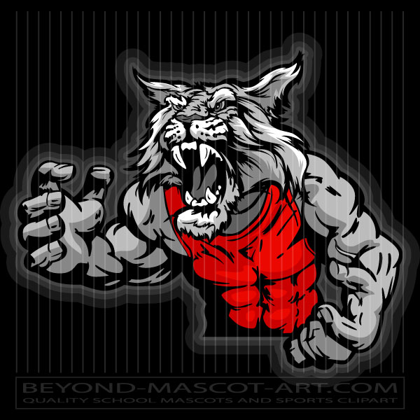 Wildcat Wrestler Clipart