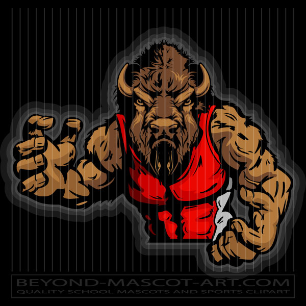Buffalo Wrestler Logo