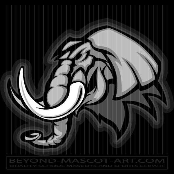 Clip Art Elephant Head