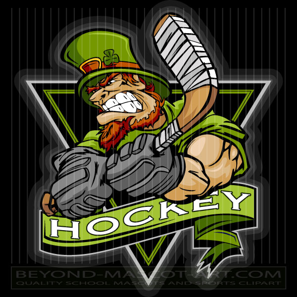 Leprechaun Hockey Logo