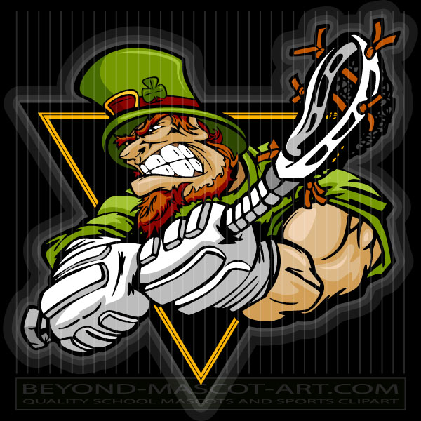Leprechaun with Lacrosse Stick