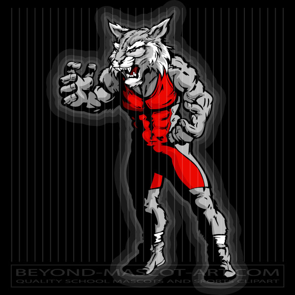 Clipart Wildcat Wrestling