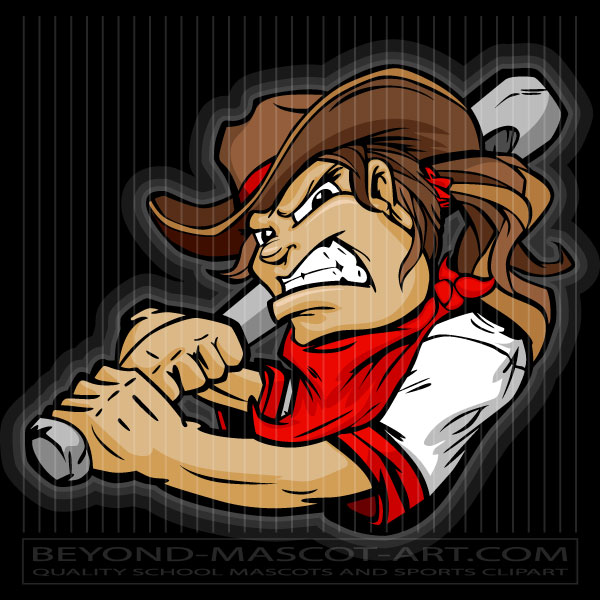 Cow Girls Softball Mascot