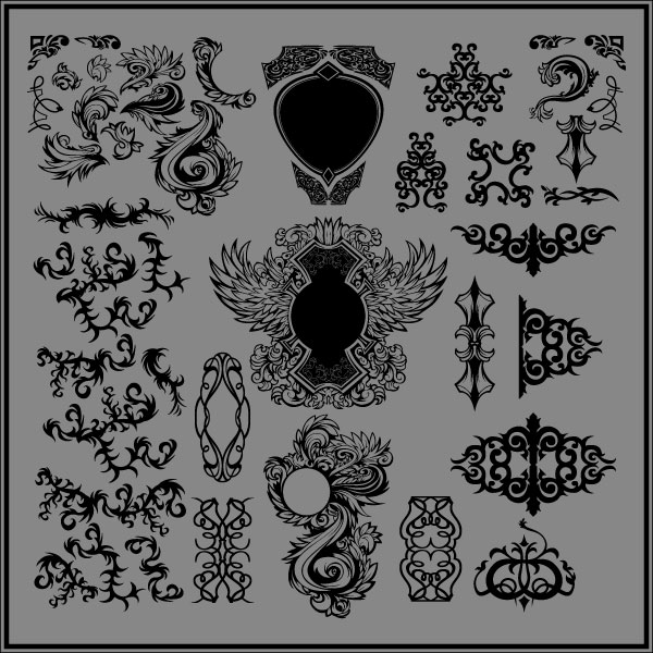 Flourish Shapes Vector