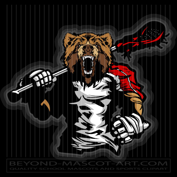 Lacrosse Player Grizzly