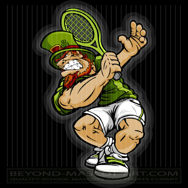Leprechaun Tennis Player