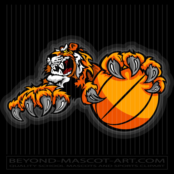 Tiger Claw Basketball Mascot