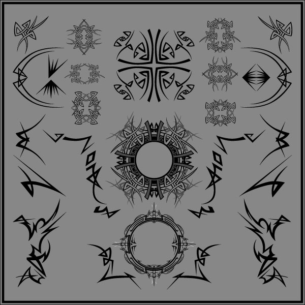 Vector Tribal Shapes