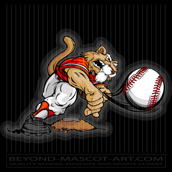 Wildcat Baseball Clip Art