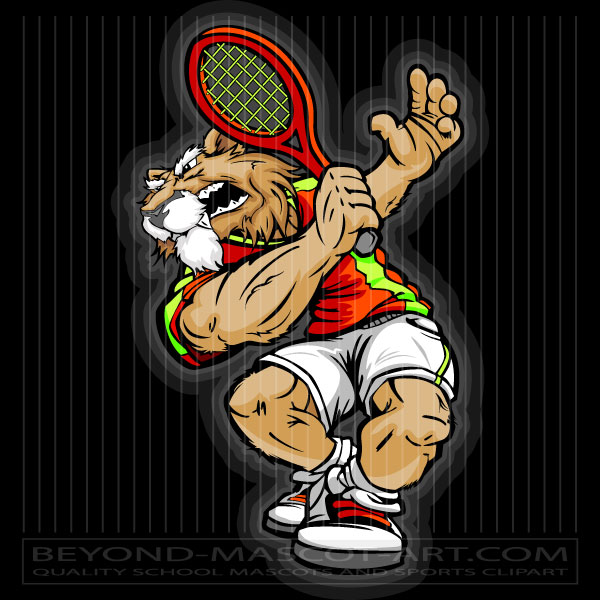 Wildcat Tennis Clip Art