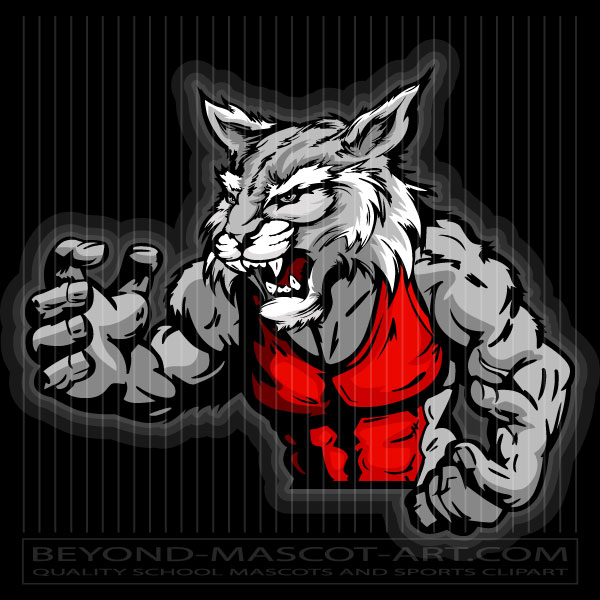Wildcat Wrestling Clipart