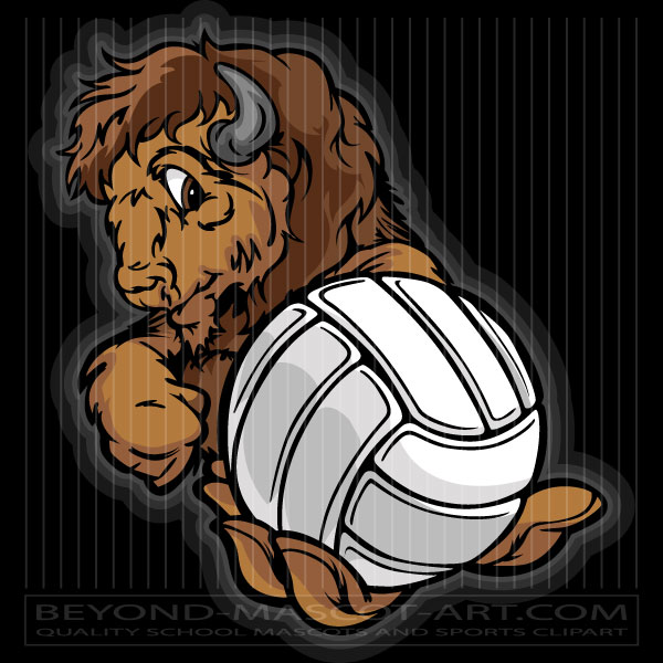 Buffalo Volleyball Clip Art