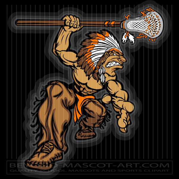 Indian Lacrosse Mascot