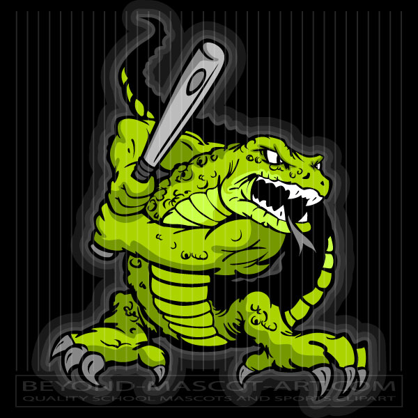Lizard with Baseball Bat