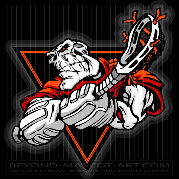 Skelton with Lacrosse Stick