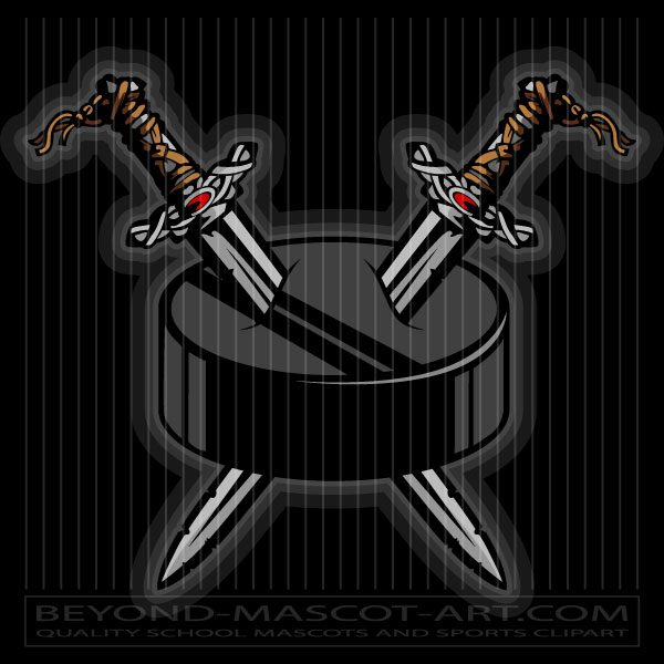 Viking Sword in Hockey Puck