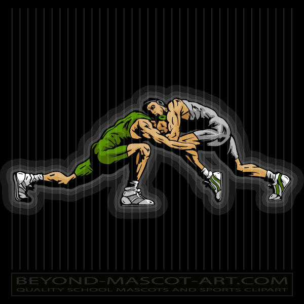 Wrestlers Clip Art