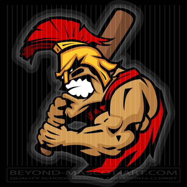 Spartan Baseball Clip Art