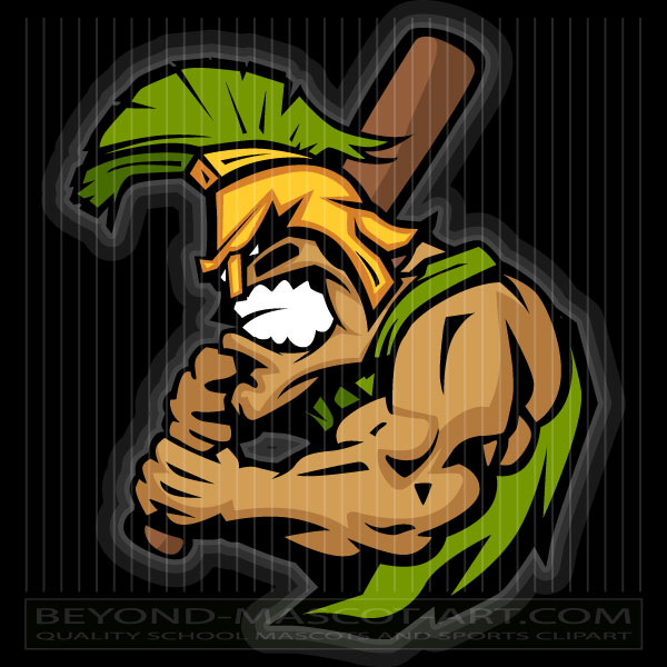 Trojan Baseball Clip Art