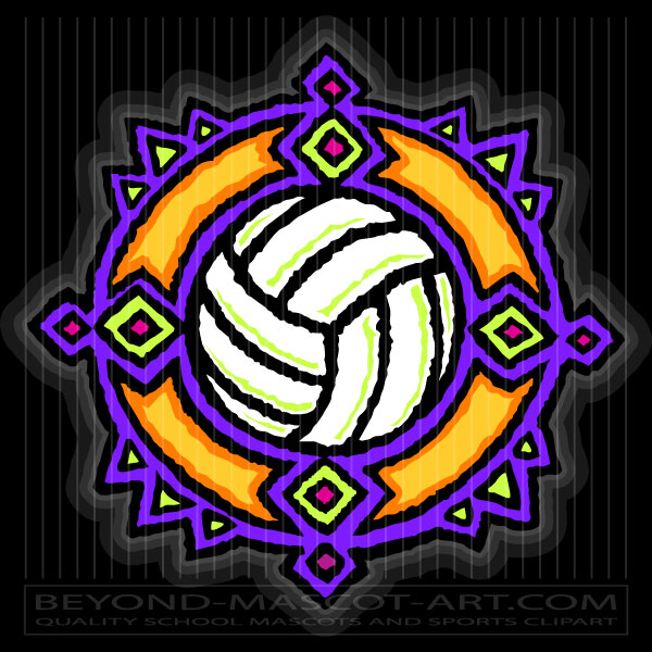 Southwestern Volleyball Clip Art