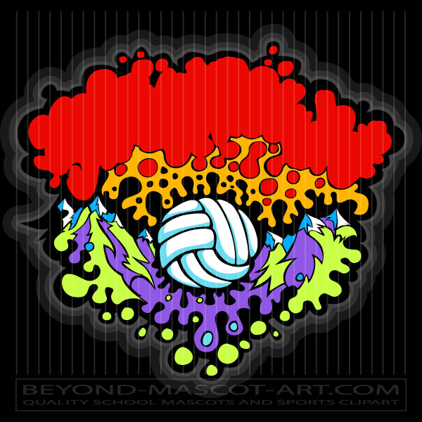 Volleyball Mountain Clip Art