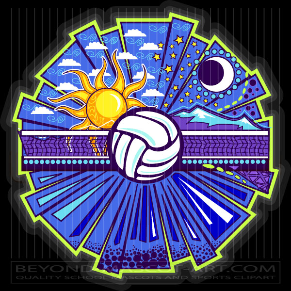 Volleyball with Sun