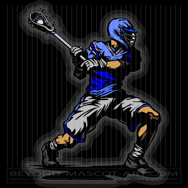 Lacrosse Player Graphic