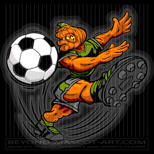 Pumpkin Soccer Player