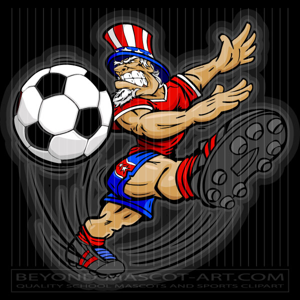 Uncle Sam Soccer Clipart