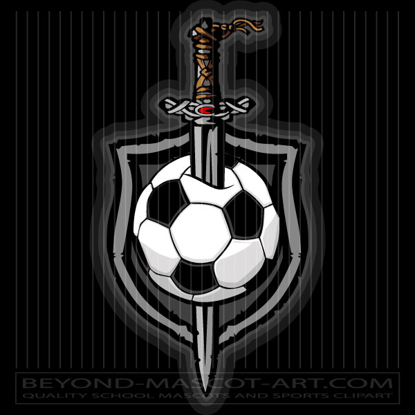 Viking Sword Soccer Design