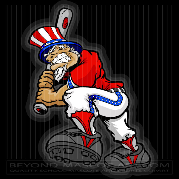 Baseball July 4th ARt