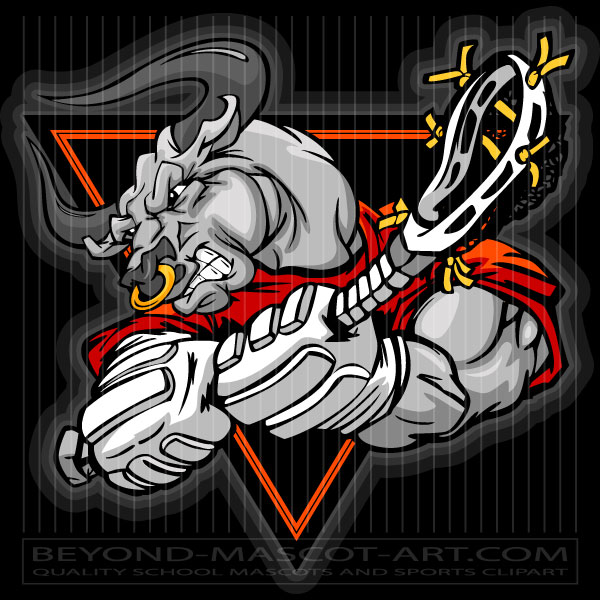 Bull Lacrosse Cartoon