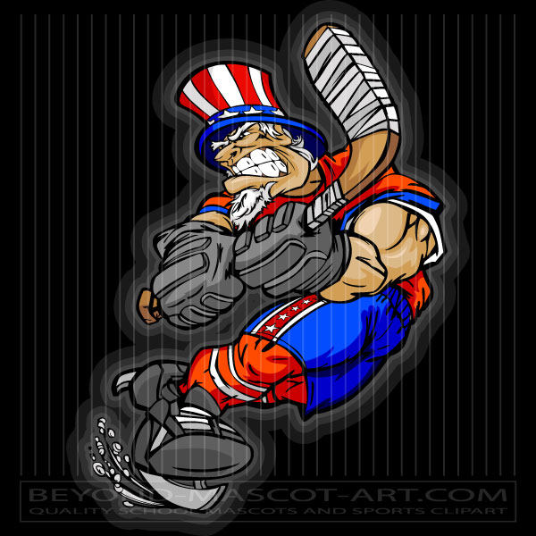 July 4th Hockey Art
