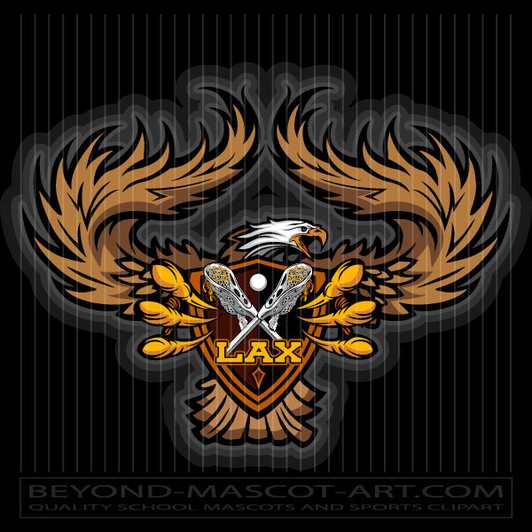 Lacrosse Eagle Clip Art