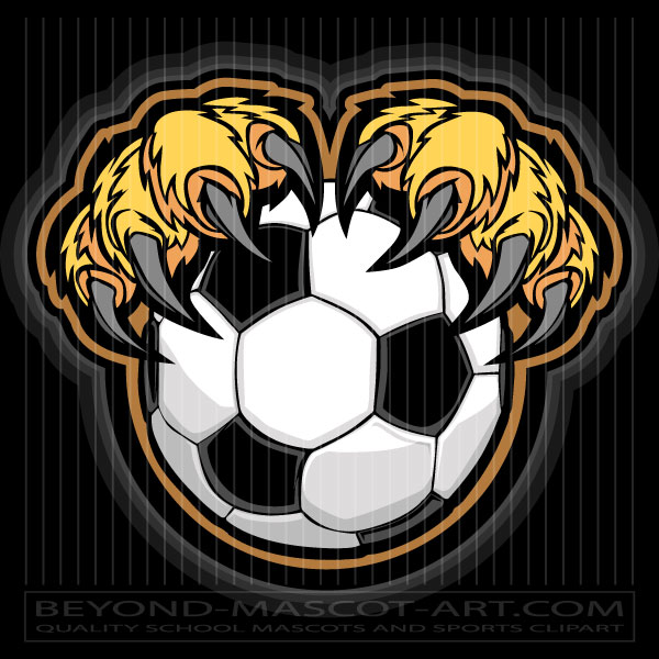 Soccer Lion Clip Art